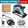 Kamolee 7 inch 21V 6.0Ah 6000mAh Electric Circular Saw  for Home DIY Apply to 18V 21V Battery