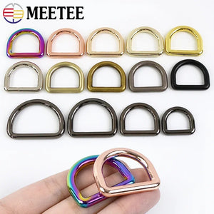 10Pcs 10-50mm Metal O D Rings Buckles for Bag Strap Belt Pet Dog Leash Backpack Webbing Ring Clasp DIY Leather Craft Accessories