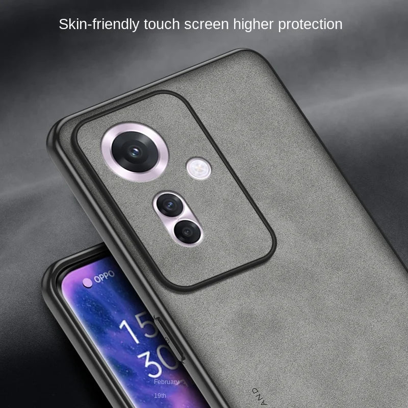 Oppo Reno 11 A CPH2603 Case Shockproof Silicone Bumper Hard Back Cover Matte Phone Case for Oppo Reno11 A Reno11A 5G CPH2603