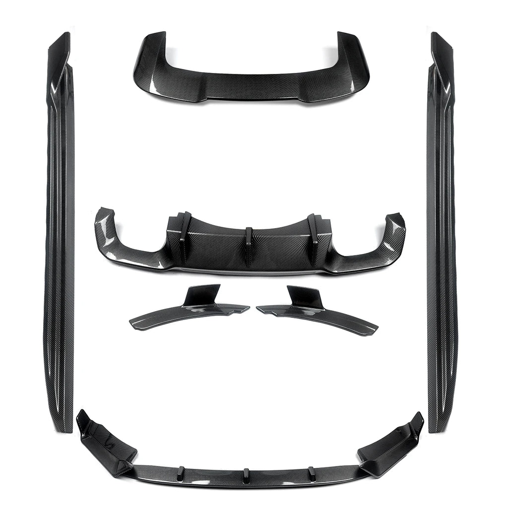 For BMW X5M F85 Body Kits Front Lip Rear Spoiler Side Skirts Carbon Look 2014-2018