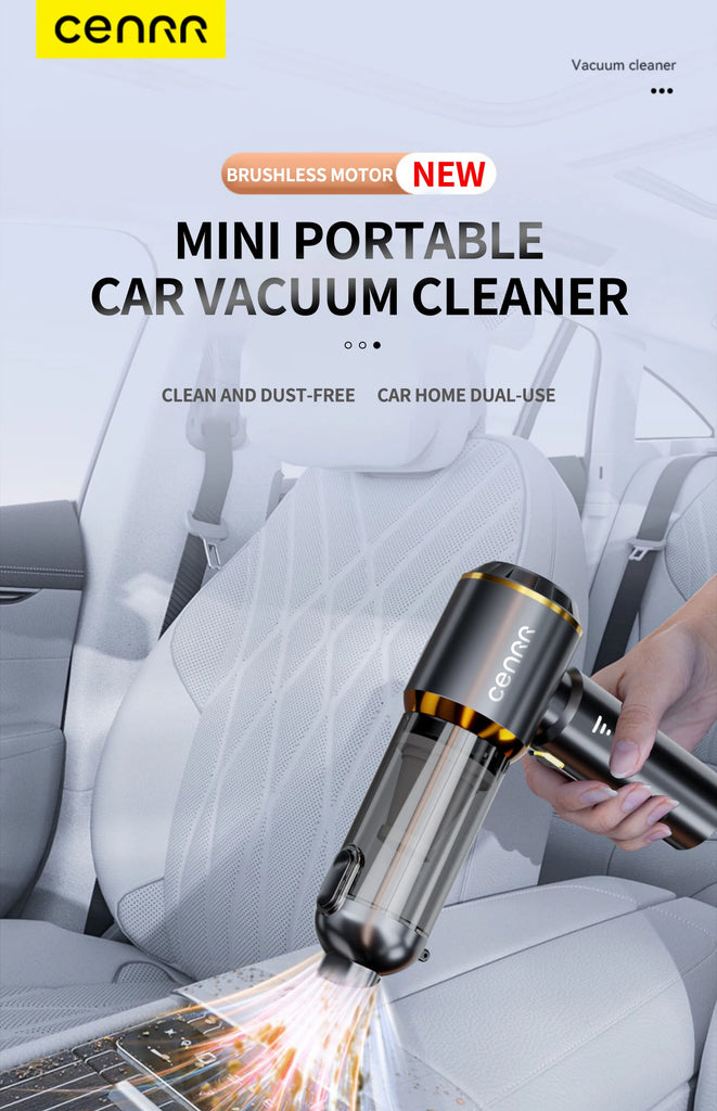 CENRR 998000PA Mini Car Vacuum Cleaner Cordless Powerful Wireless Car Cleaner HandHeld Portable Vacuum Cleaner Cleaning Machine