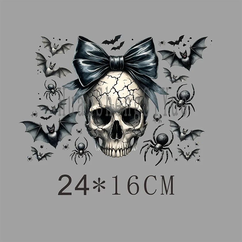 Ironed Sticker Clothing DTF Thanksgiving Halloween Fashion T-shirt Hoodie DIY Jacket Patch Is Waterproof