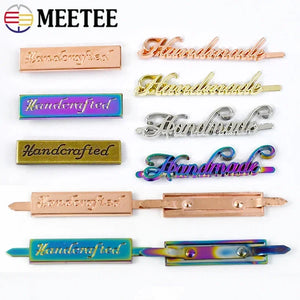 Bag Buckle For Decoration Metal HandBag Label Tag Handmade Handcrafted Clasp Purse Luggage DIY Sewing Hardware Accessories