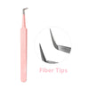 Fadvan Tweezers for Lashes Extension Fiber Tips Stainless Steel Makeup Tweezers Anti-static Free Print Your Logo