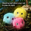 Interactive Ball Smart Cat Toys Plush Electric Catnip Training Toy Kitten Touch Sounding Pet Product Squeak Toy Ball