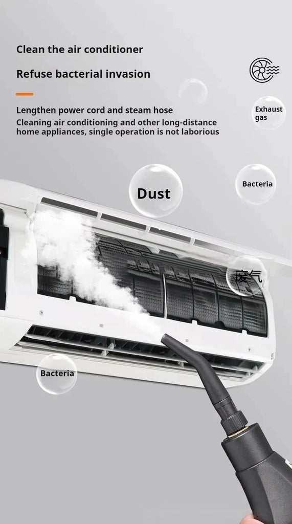 Steam Cleaner High Temperature Sterilization Air Conditioning Kitchen Hood Home /Car Steaming Cleaner 220V EU Plug