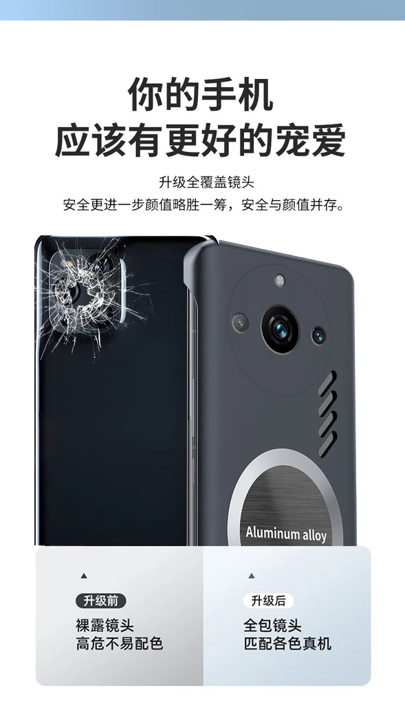 Graphene Cooling Phone Case for OPPO Realme 11 Pro Plus Pro+ Case Ultra Thin Frameless Heat Dissipation Cover Funda Casing Capa