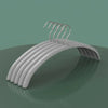 5PCS Impregnated Plastic Semi-circle Adult Clothes Hanging No Trace Non-slip Bolting Clothes