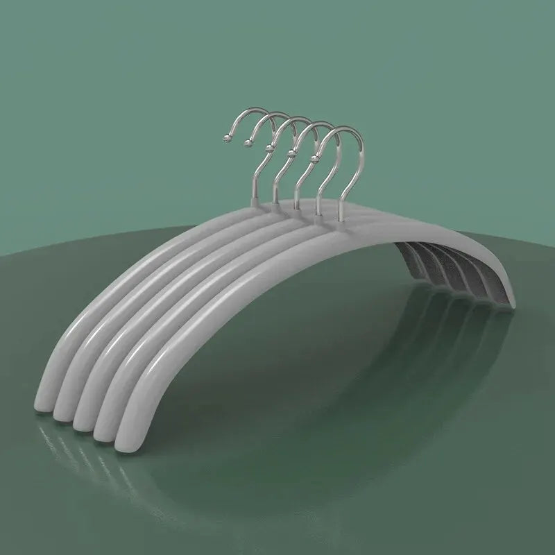 5PCS Impregnated Plastic Semi-circle Adult Clothes Hanging No Trace Non-slip Bolting Clothes