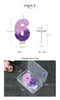 0 1 2 3 4 5 6 7 8 9 Birthday Candle 1 Years Purple Flower Birthday Candles for Cake Purple Children's Birthday Candle Decoration