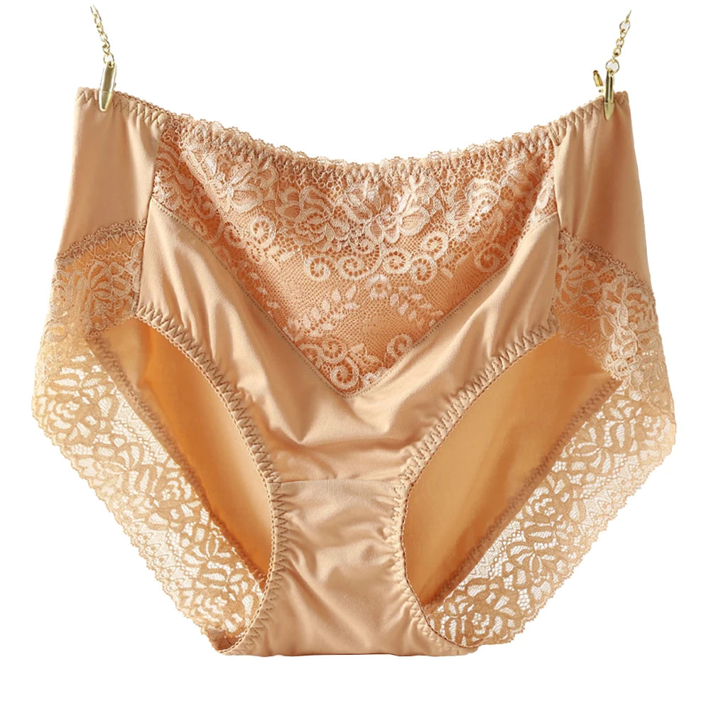Oversized Women Sexy High Rise Panties Soft Daily Underpants Knickers Flower Briefs Underwear Breathable Traceless Ladies Briefs - Mighty Dollars