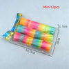 12/24pcs Rainbow Magic Springs Circle Toys Gradient Color Fingertip Coils Funny Kid Toy Halloween Party Favors Christmas Gift