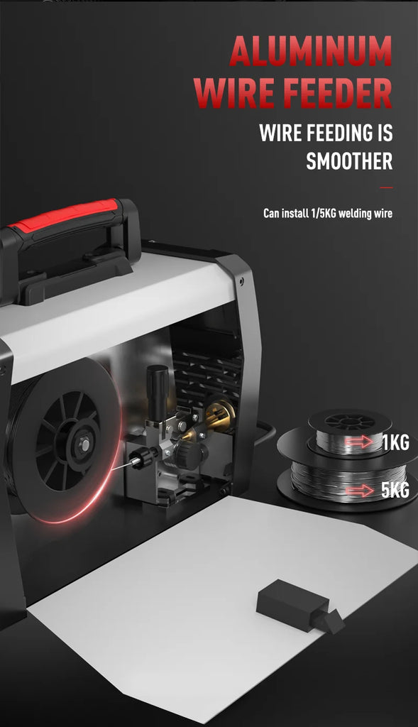 ANDELI 220V MIG Welding Machine 4 in 1 200A IGBT Inverter Semi-Automatic Welding MIG LIFT TIG MMA Aluminum Welder Gas/Gasless