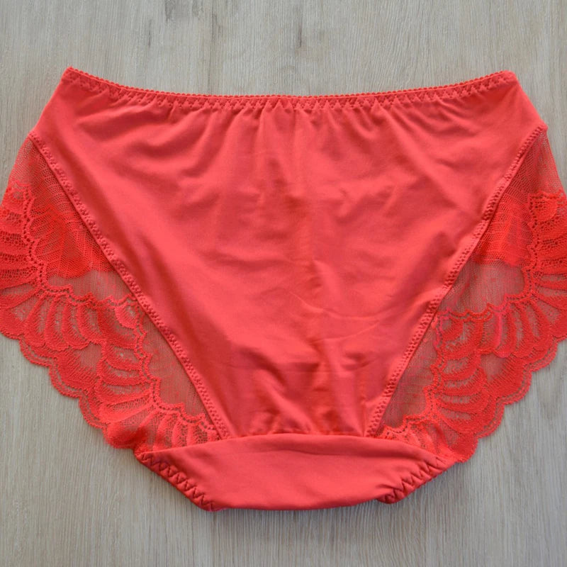 Plus size underpanties Fashion underwear Girl Briefs Pink Ladies Underpanty Comfortable Briefs Women's Panties Lingries