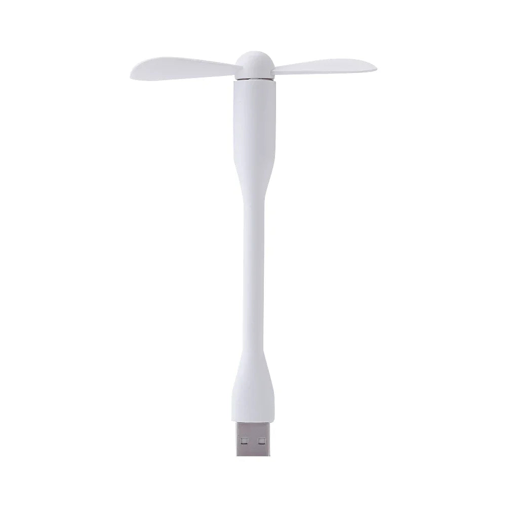 USB Electric Fan Flexible Bendable Fan For Power Bank Laptop PC AC Charger Portable Hand Cool Mini Fan Computer Summer Gadget
