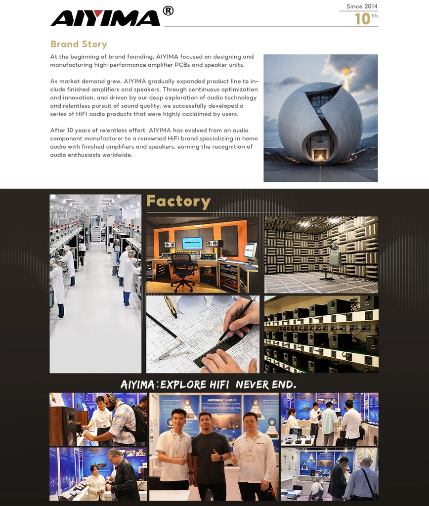 AIYIMA A70 Mono Amplifier Power 300W TPA3255 With PFFB Subwoofer For Home Sound Theater Trigger Input 1/2/3/4/5/6/7/8 Channel