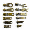 5/10Pcs Meetee 5# Bronze Zipper Slider Pull for Metal Zippers Sewing Bag Zips Puller Head Clothes Zip Repair Kit DIY Accessories