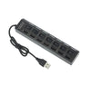 Switch Extension Hub 7-port USB2.0 Hub Computer USB Extension Hub One Drag Seven USB2.0 Splitter PC Laptop DesktopSwitch Extensi