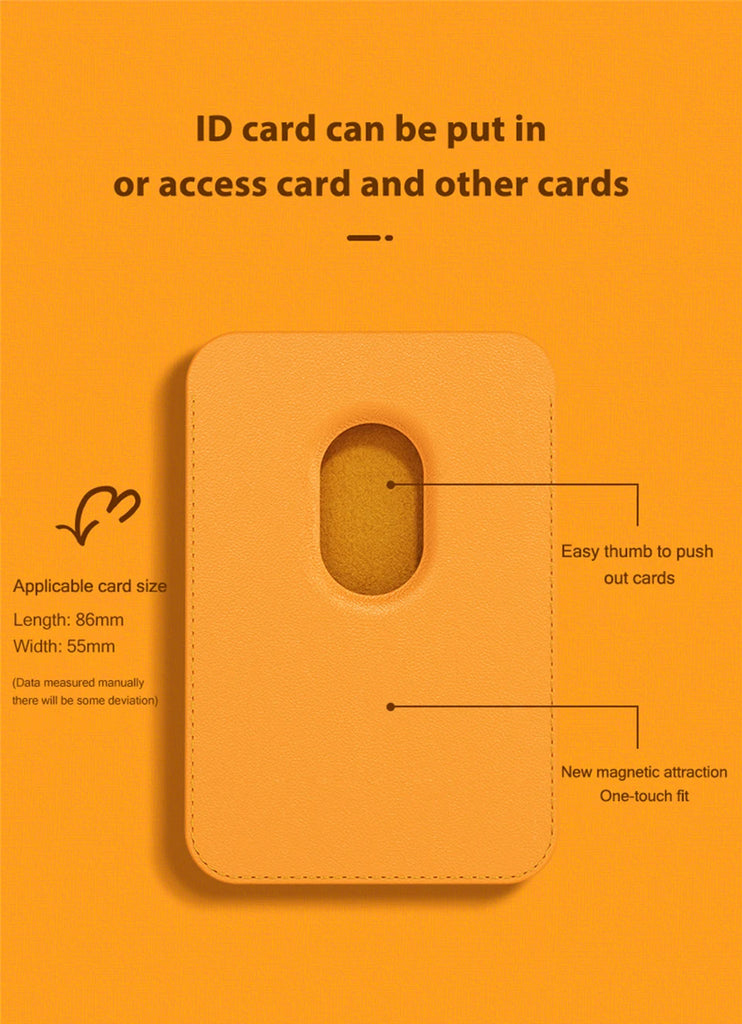 For Magsafe Leather Magnetic Wallet Case For iPhone 14 12 15 13 Pro Max Magnetic Card Bag Cover Samsung S23 S22 Ultra Accessory