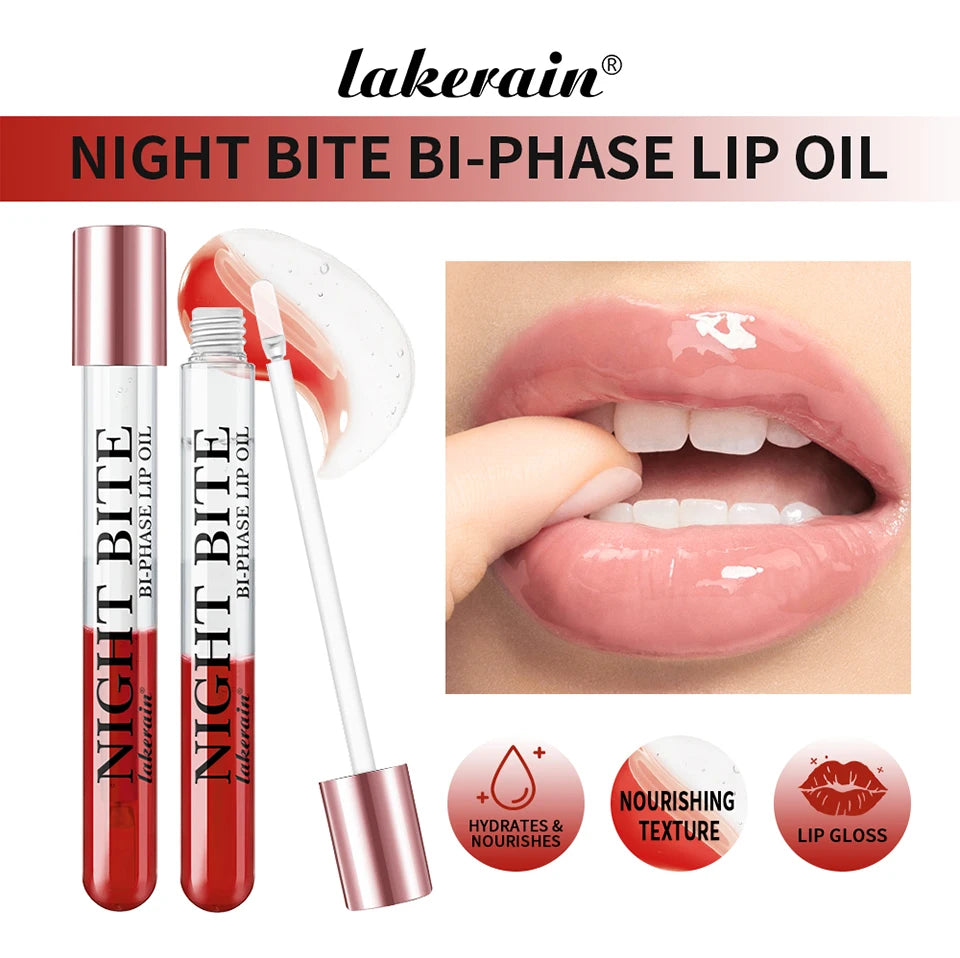 Pink Lip Gloss Transparent Lip Oil Moisturizing Reducing Lip Lines Nourishes Lips Waterproof Long-lasting Liquid Lips Cosmetics
