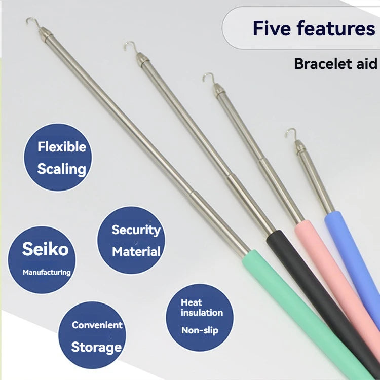 Help Wear Bracelet Tool Partner Jewelry Helper Fastening Aid Quickly Unfasten Hooking Equipment Pliers Clasps Ties Zipper Craft