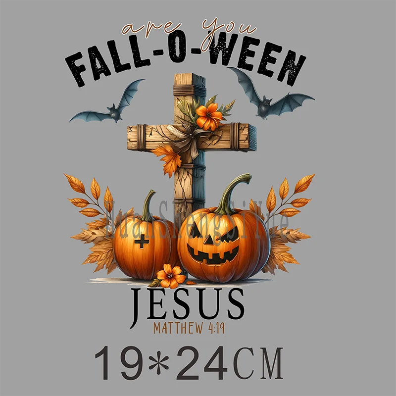 Ironed Sticker Clothing DTF Thanksgiving Halloween Fashion T-shirt Hoodie DIY Jacket Patch Is Waterproof