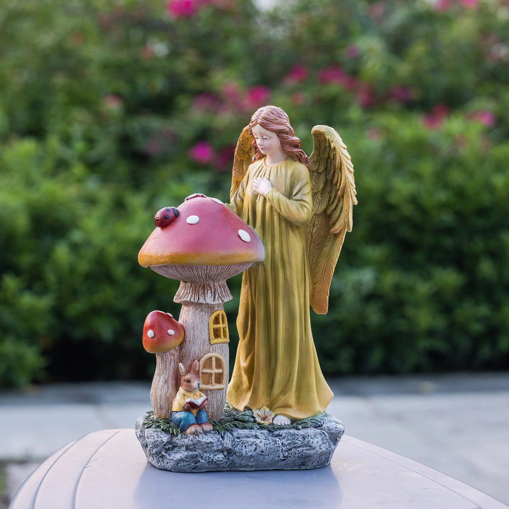 Home Decor American Thanksgiving Decorative Ornaments Autumn Harvest Solar Luminous Angels Large Decoration Decorative Gifts