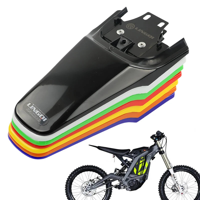 LINGQI RACING  Motorcycle Rear Fender Plastic Tail Mudguard Wheel Splash Guard For Light Bee Modified