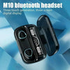Bluetooth Earphones Handfree LED Dispay Bluetooth Headphones HiFi Stereo Music Wireless Earbuds Waterproof Gaming Headset