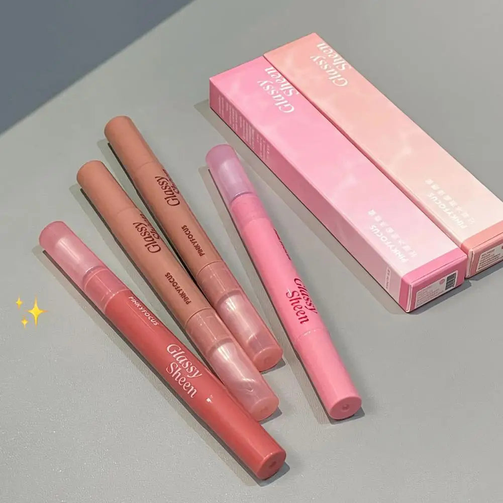 Lip Gloss Vitamin E Lip Serum, Hydrating & Plumping Tinted Lip Gloss, Moisturizing Lip Balm For Glossy Sheer, Smooth Lips