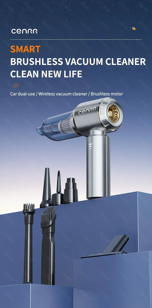 CENRR 360000PA Car Vacuum Cleaner Strong Suction Cordless Wireless Cleaner Portable  HandHeld Vacuum Cleaner Cleaning Machine