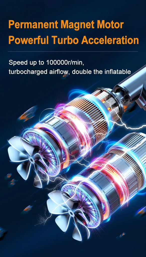 2 in 1 Car Jump Starter with Air Compressor Car Battery Emergency Boosters 1200A 12V Power Bank Portable Starting Device