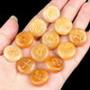 12pcs 18mm Round Zodiac Ornament Natural Stone Crystal Agate 12 Zodiac Sign Rune Reiki Stone Jewelry Accessories Christmas Gift