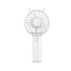 Mini Handheld Fan Portable USB Rechargeable Fans Desk with Base Small Makeup Eyelash Cooler Women Girls Outdoor Office White