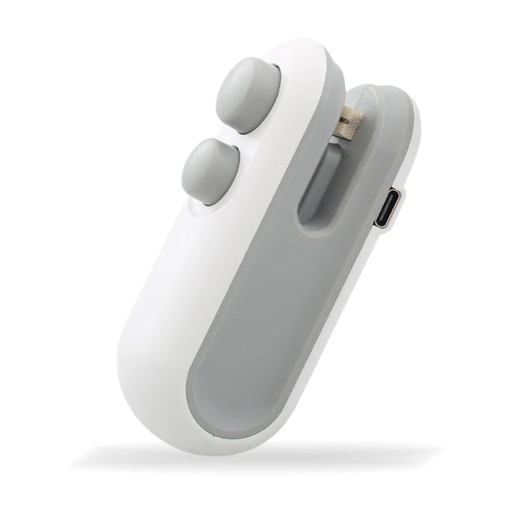 2 In 1 Sealer Cutter Mini Bag Sealer Handheld Heat Vacuum Sealer Handheld Bag Sealing Machine for Food Storage Snacks Freshness