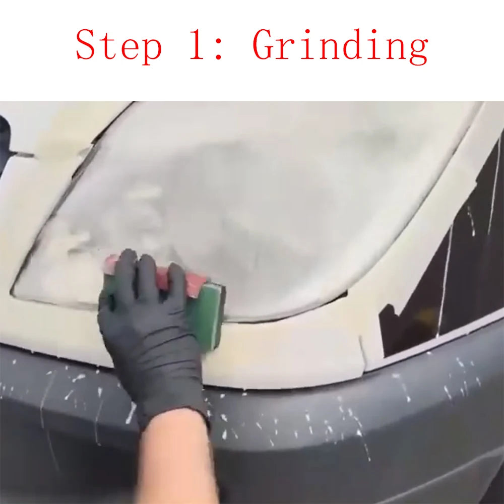 Top 800g Car Headlight Chemical Polishing Kit Liquid Polymer Headlights Refurbishment Scratch Repair Headlights Restoration Kit