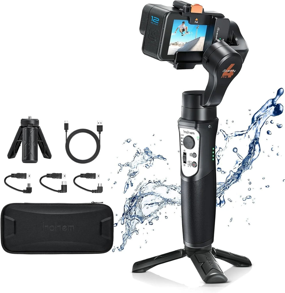 Hohem iSteady Pro4 3-Axis Gimbal Stabilizer Anti-Shake Wireless Control Battery Charger for GoPro hero 13/12/11/10/9/8/7/6