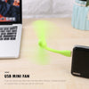 USB Electric Fan Flexible Bendable Fan For Power Bank Laptop PC AC Charger Portable Hand Cool Mini Fan Computer Summer Gadget