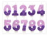 0 1 2 3 4 5 6 7 8 9 Birthday Candle 1 Years Purple Flower Birthday Candles for Cake Purple Children's Birthday Candle Decoration