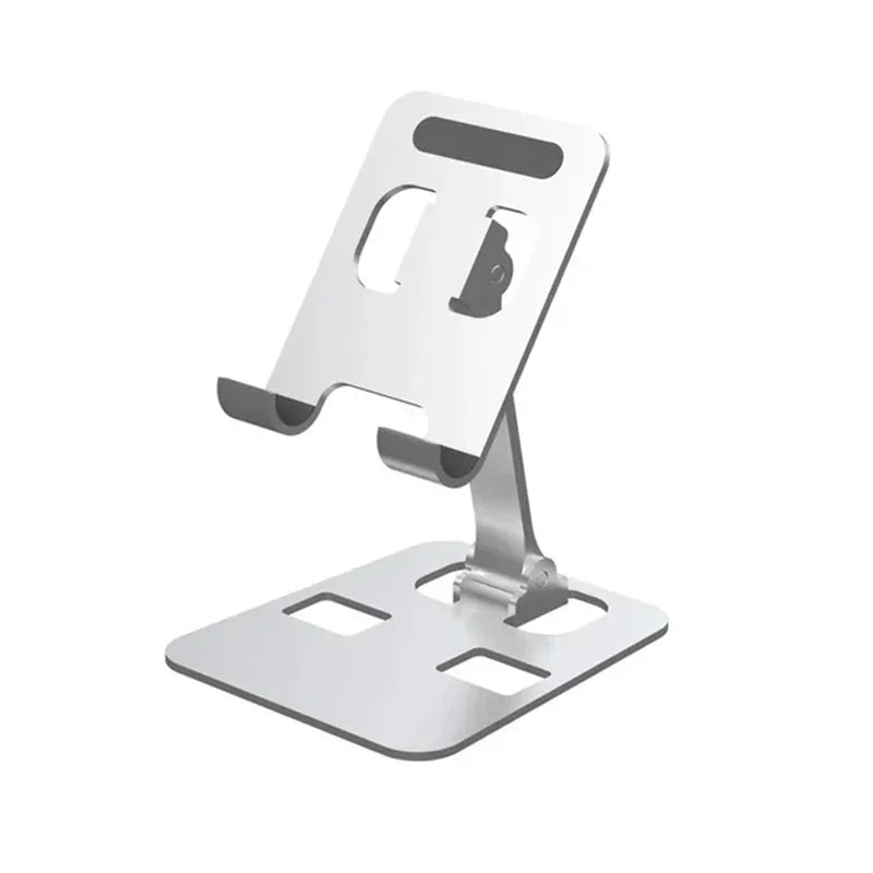 Muzisn Universal Foldable Desk Phone Holder Mount Stand For iPhone 12 13 14 15 16 Phone Holder Tablet Desktop Metal Holder