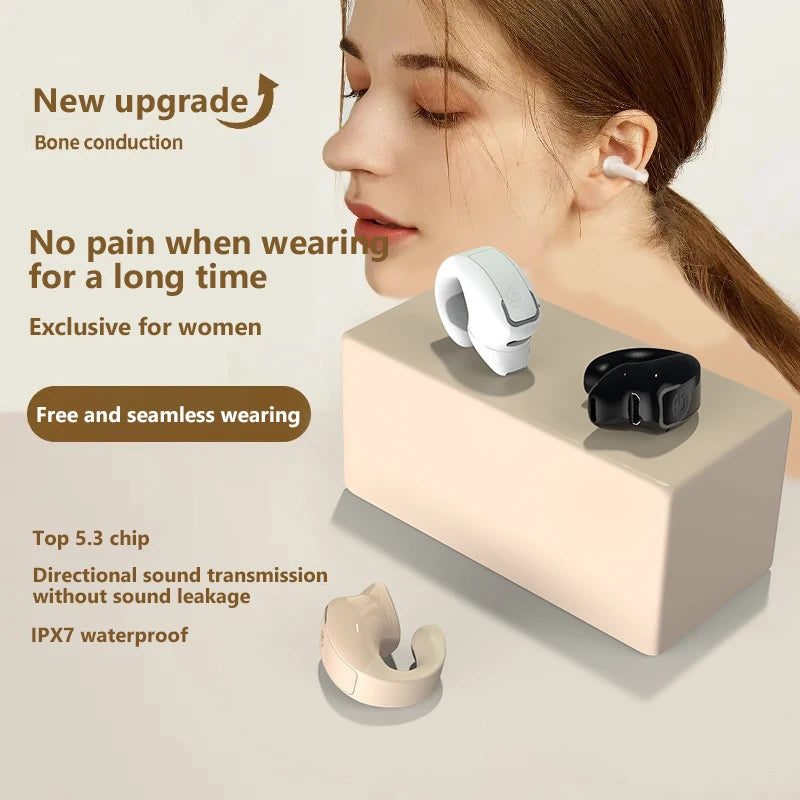 GD28 Bluetooth Headset Clip Ear Not Into The Ear Wireless Headset Stereo Sound Business Sports Fitness Running Single Headset