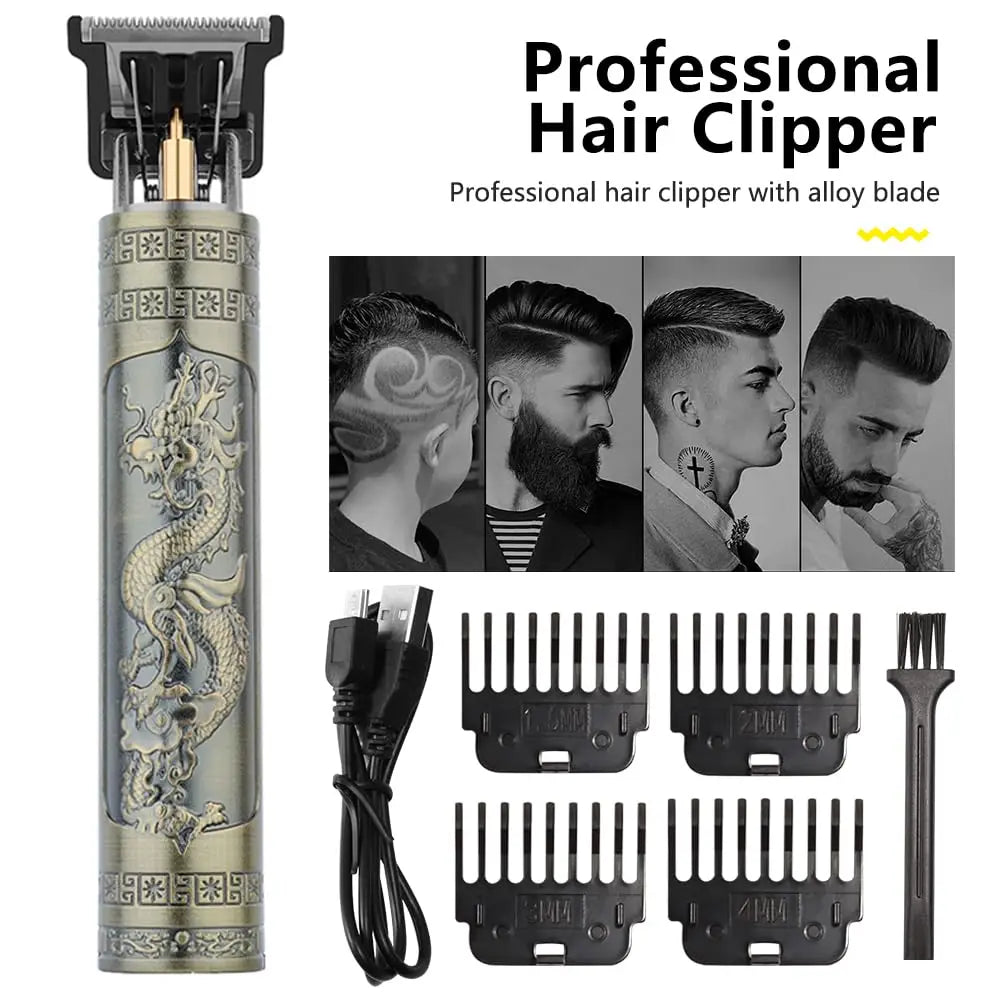 T9 USB Electric Hair Clipper For Men Hair Cutting Machine Rechargeable Man Shaver Trimmer Barber Technical Beard Trimmer
