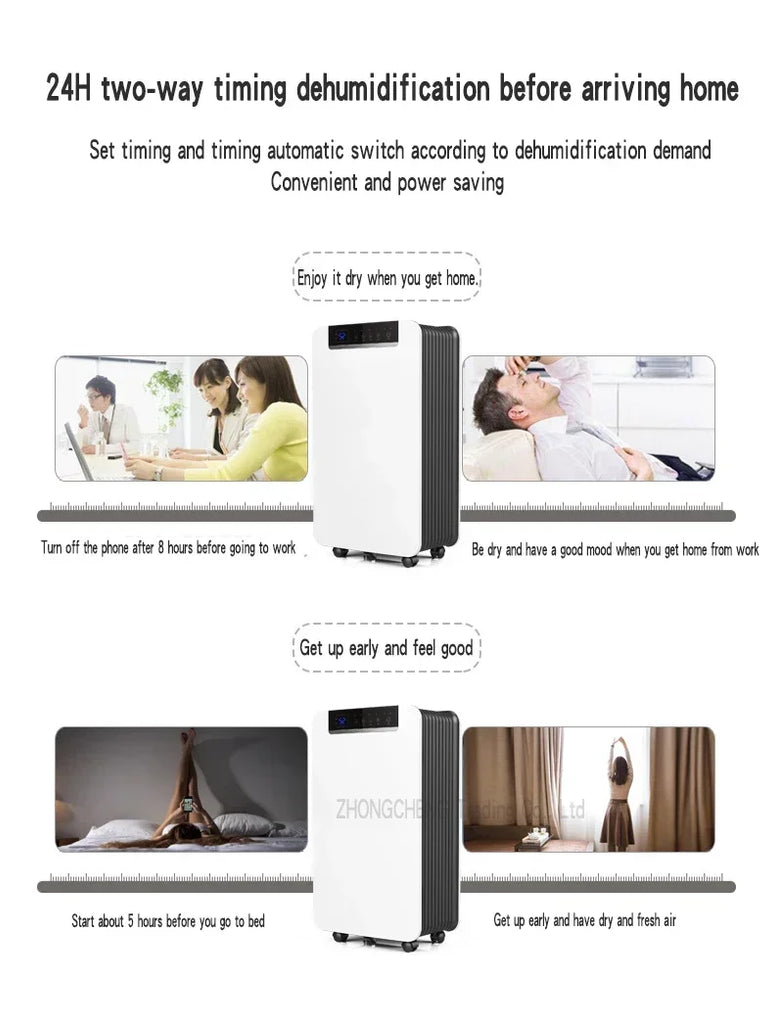 Air Dehumidifier DK01-T Dehumidifier Household Bedroom Dehumidification Industrial Basement High Power Dehumidifier Small Dryer