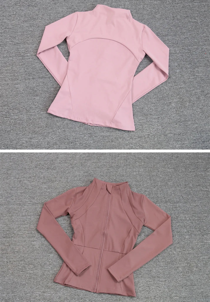 Sports Coat Women's Shirt Yoga Slim Long Sleeve Fast Running Thin Pilates Fitness Suit Top Clothing