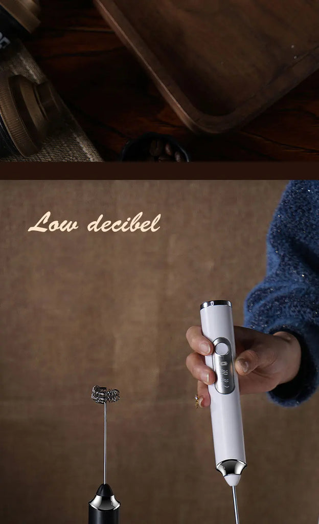 Portable Rechargeable Electric Milk Frother Foam Maker Handheld Foamer High Speeds Drink Mixer Coffee Frothing Wand whisk