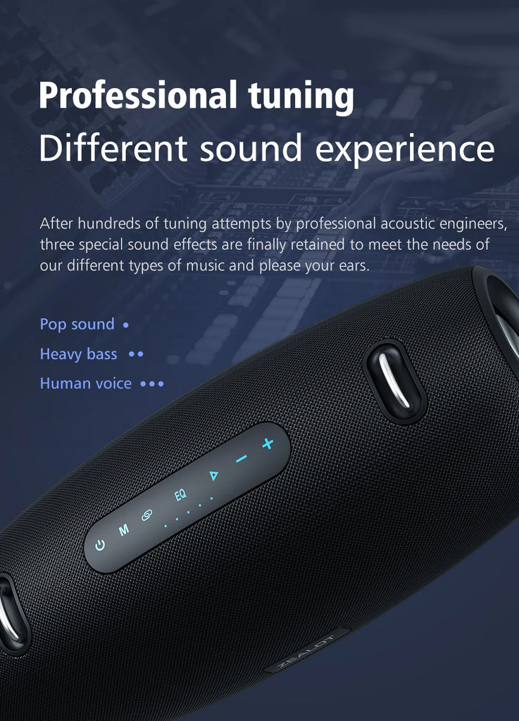 ZEALOT-S67 60W Portable Bluetooth Speaker Outdoor Party Speaker Big Loud Speaker Excellent Bass Performace Hifi speaker