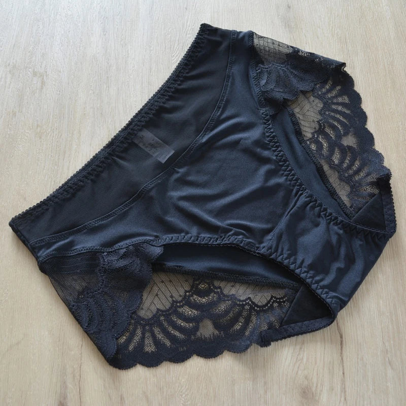 Plus size underpanties Fashion underwear Girl Briefs Pink Ladies Underpanty Comfortable Briefs Women's Panties Lingries