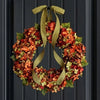 Thanksgiving Wreath Artificial Flower Decoration Idyllic Wall Hanging Fall Decorations Front Door Indoor Outdoor Harvest Autumn