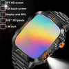 LIGE New Outdoor Military Smart Watch Men 420mAh LED Flashlight Heart Rate Sleep Health Monitoring Sport Fitness Smartwatch 2025