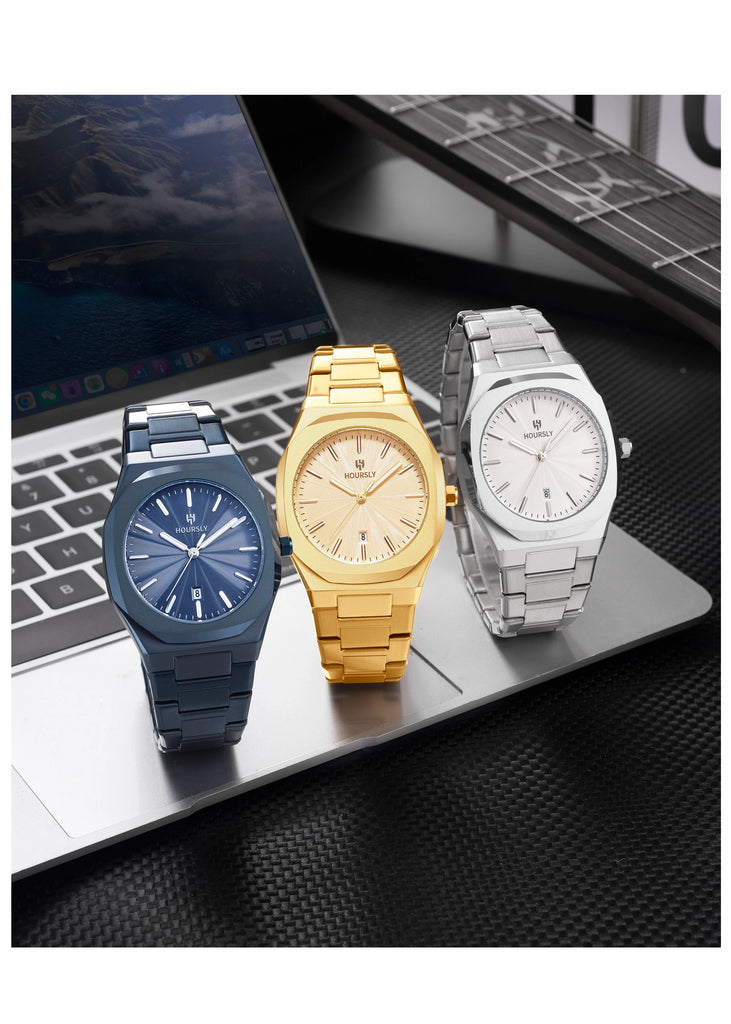 2025 New Watches For Man Original Top Brand All Black Stainless Steel Men's Wristwatch Classic Business Waterproof Movement